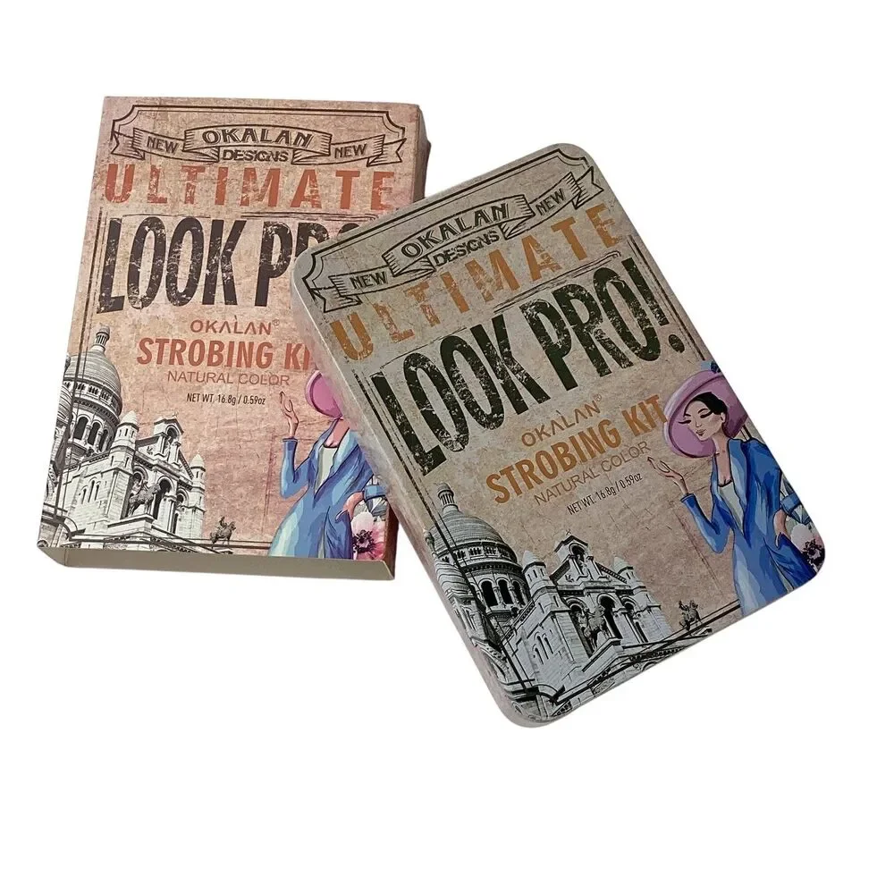 Okalan Look Pro Ultimate Strobing Kit Natural Color 8 Shade Face Palette